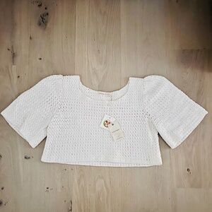 NWT Longway Hand Crochet Top